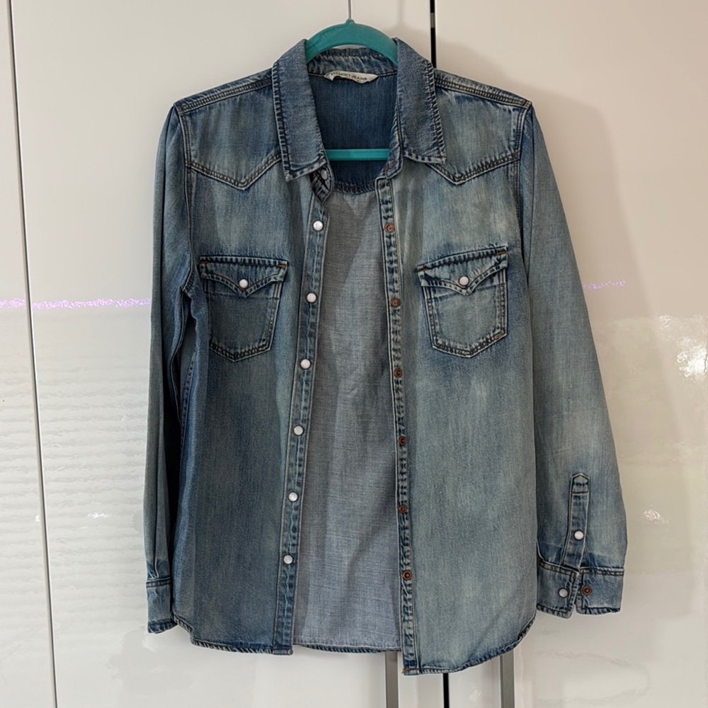 Denim Button-Up Shirt